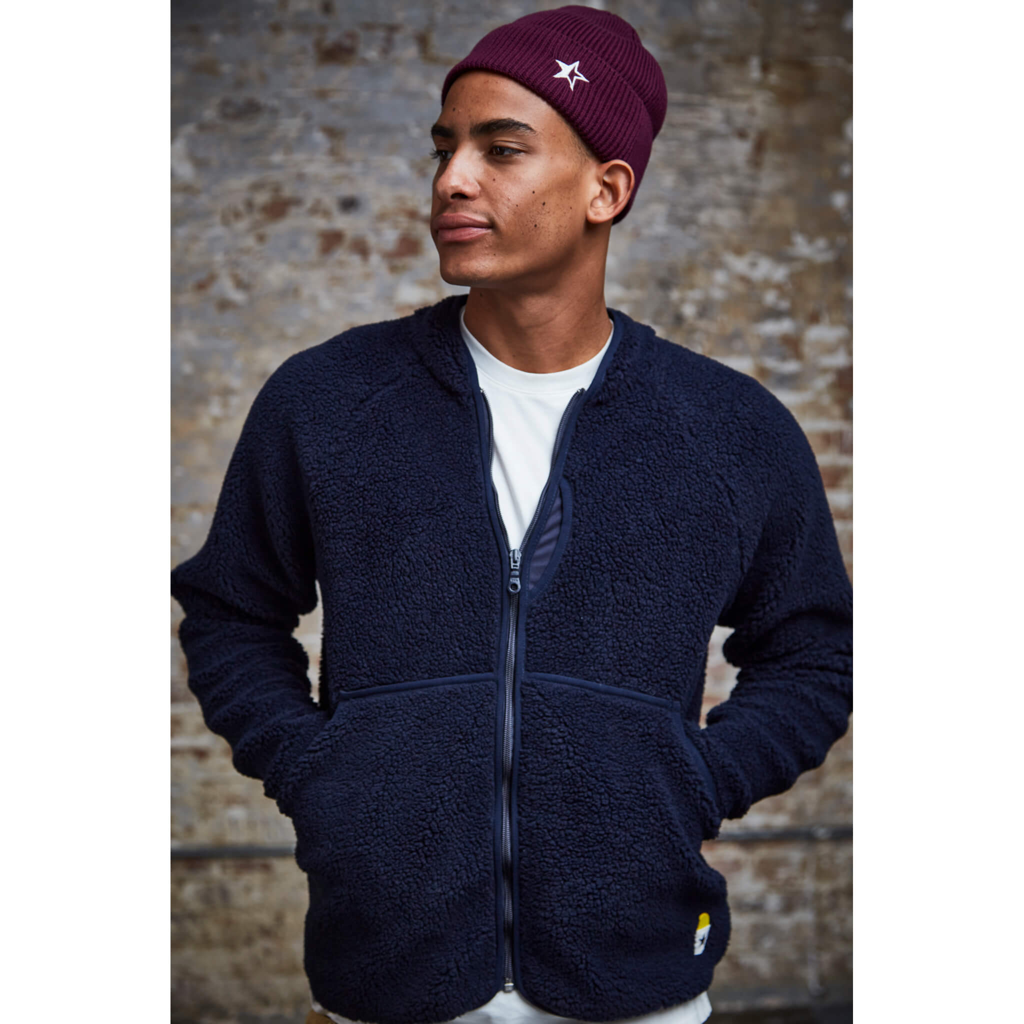 Himalayas Fleece Jacket - Navy