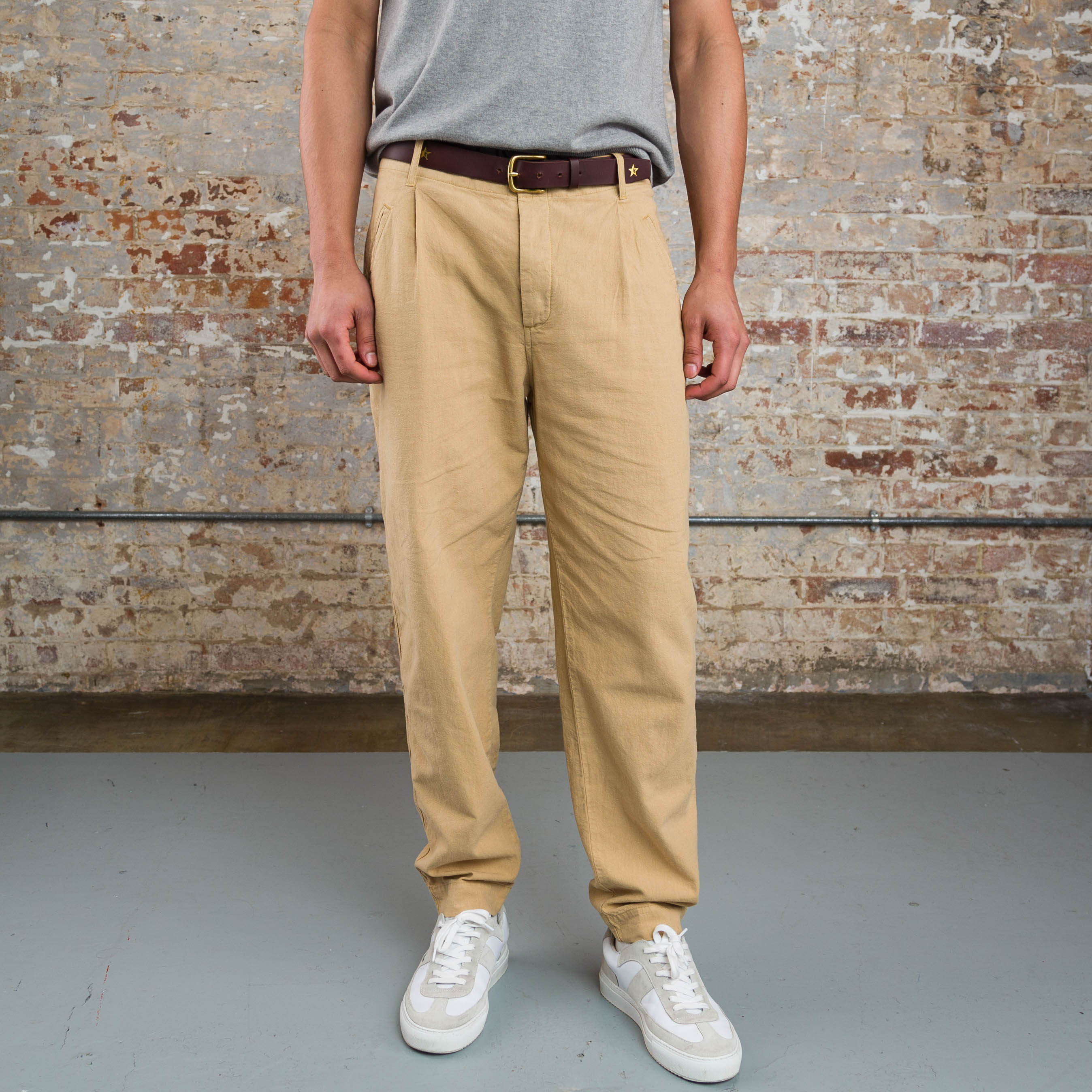 Good Walk Chino - Tan Linen