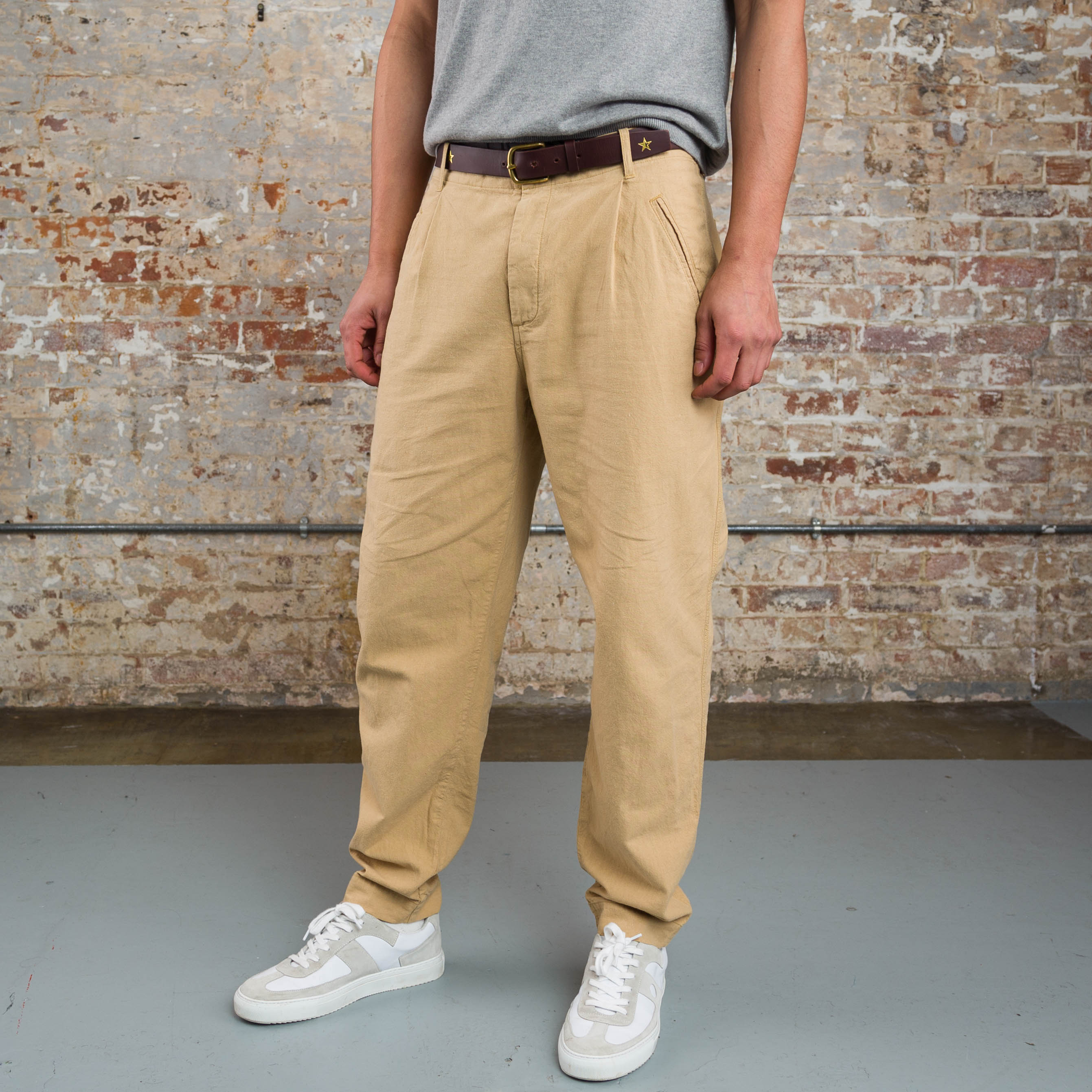 Good Walk Chino - Tan Linen