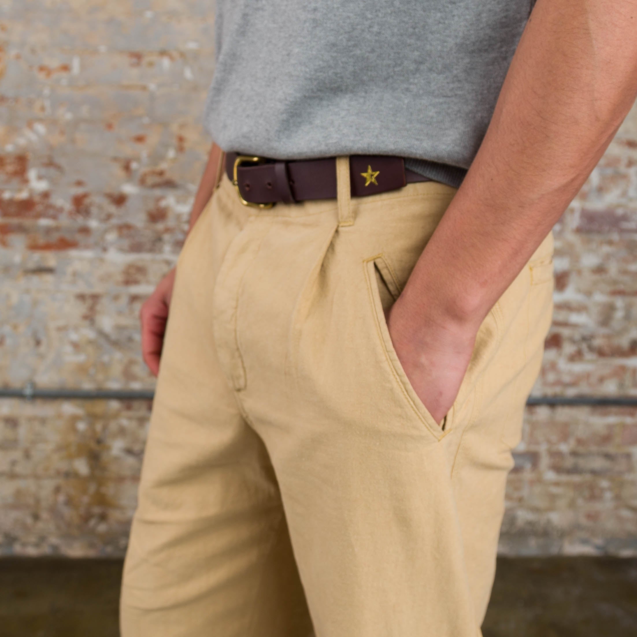 Good Walk Chino - Tan Linen