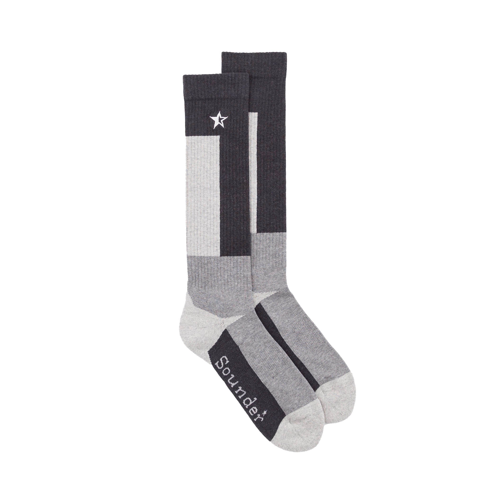 Sounder Golf | Sounder Golf | Clothing | Socks | Long Marl Sock - Charcoal | Socks