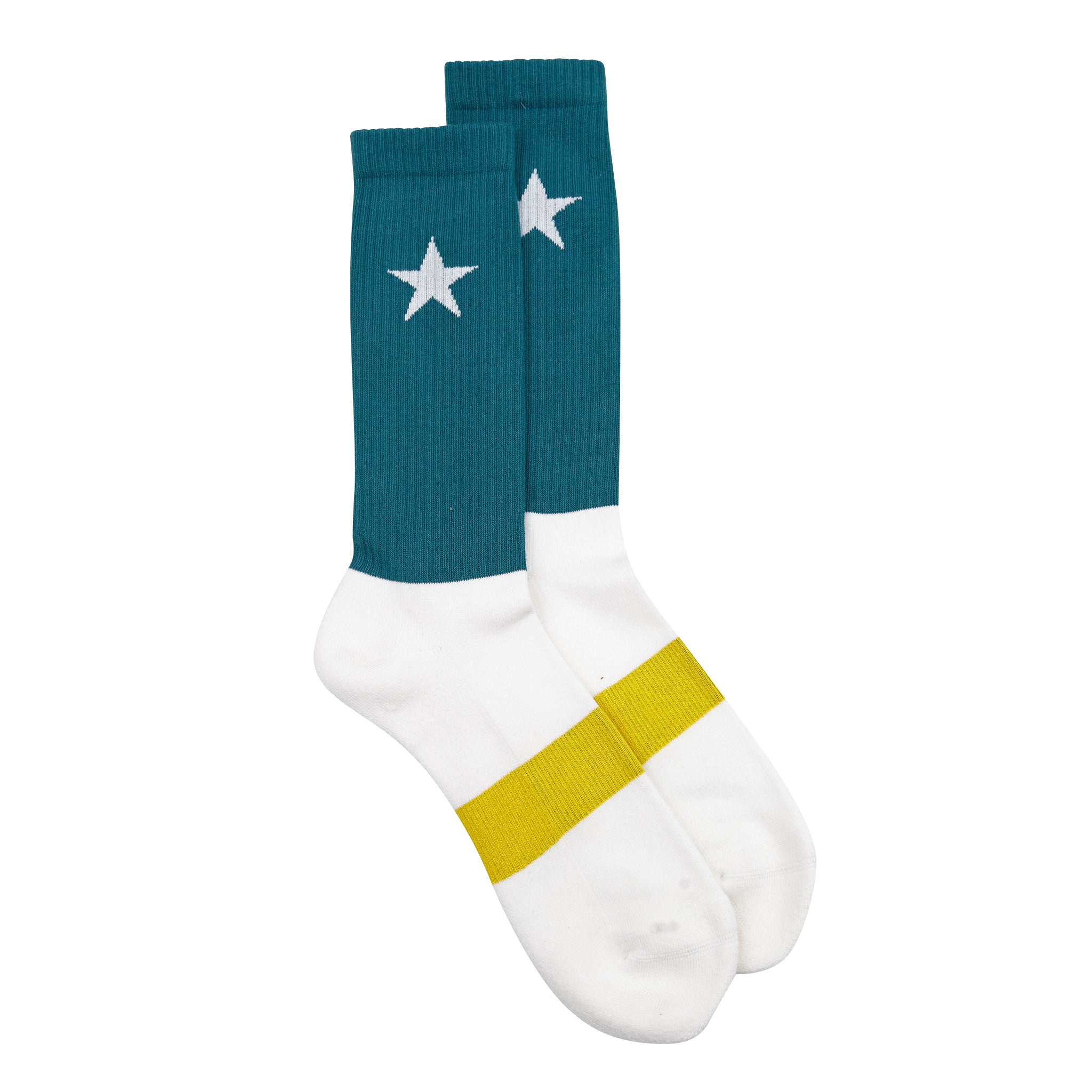 Sounder Golf | Sounder Golf | Clothing | Socks | No Rule Sock - Jade and Yellow | Socks