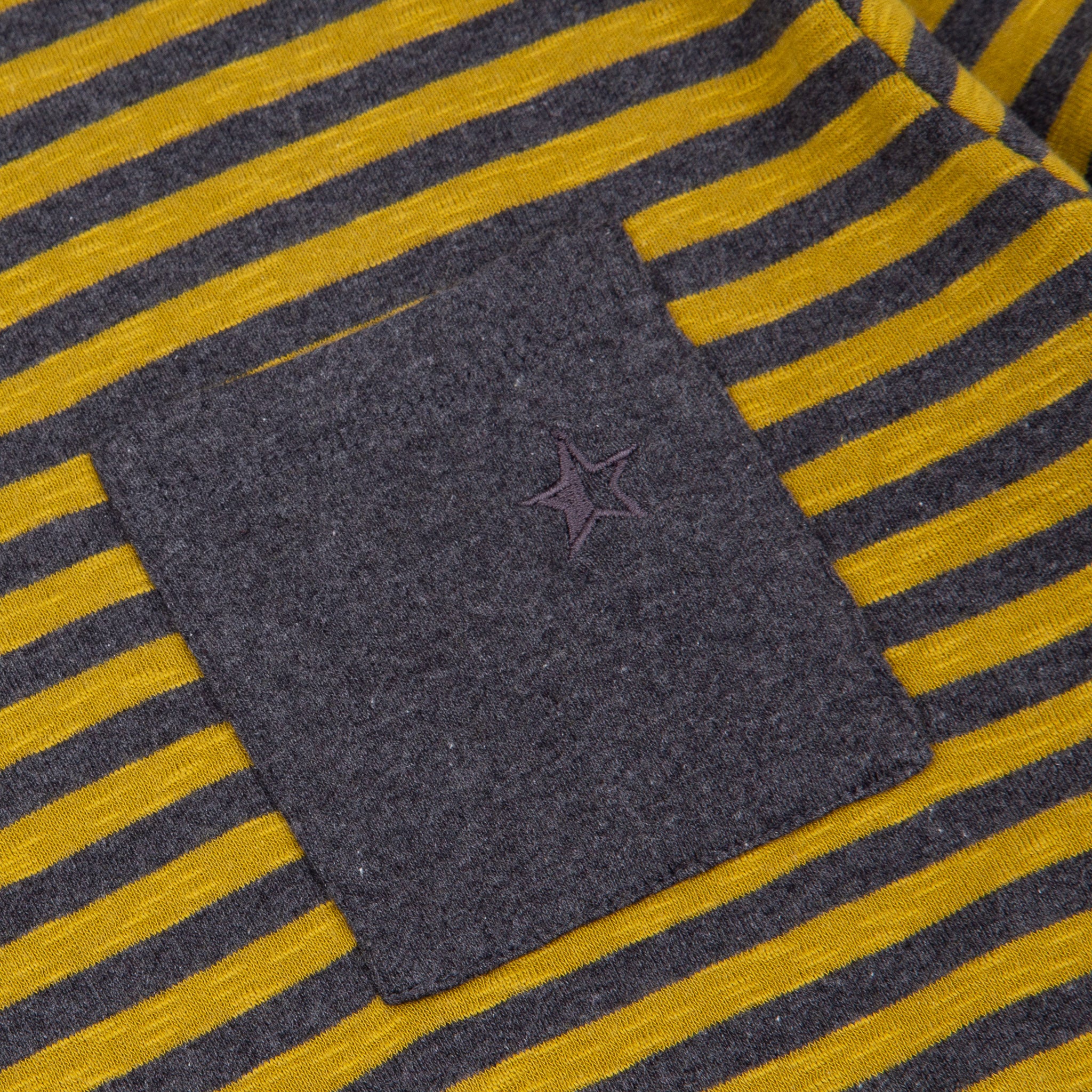 Sounder Golf | Sounder Golf | Clothing | T-Shirts | Fuzzy Pocket Long Sleeve T-Shirt - Gold and Slate | T-Shirts & Shirts