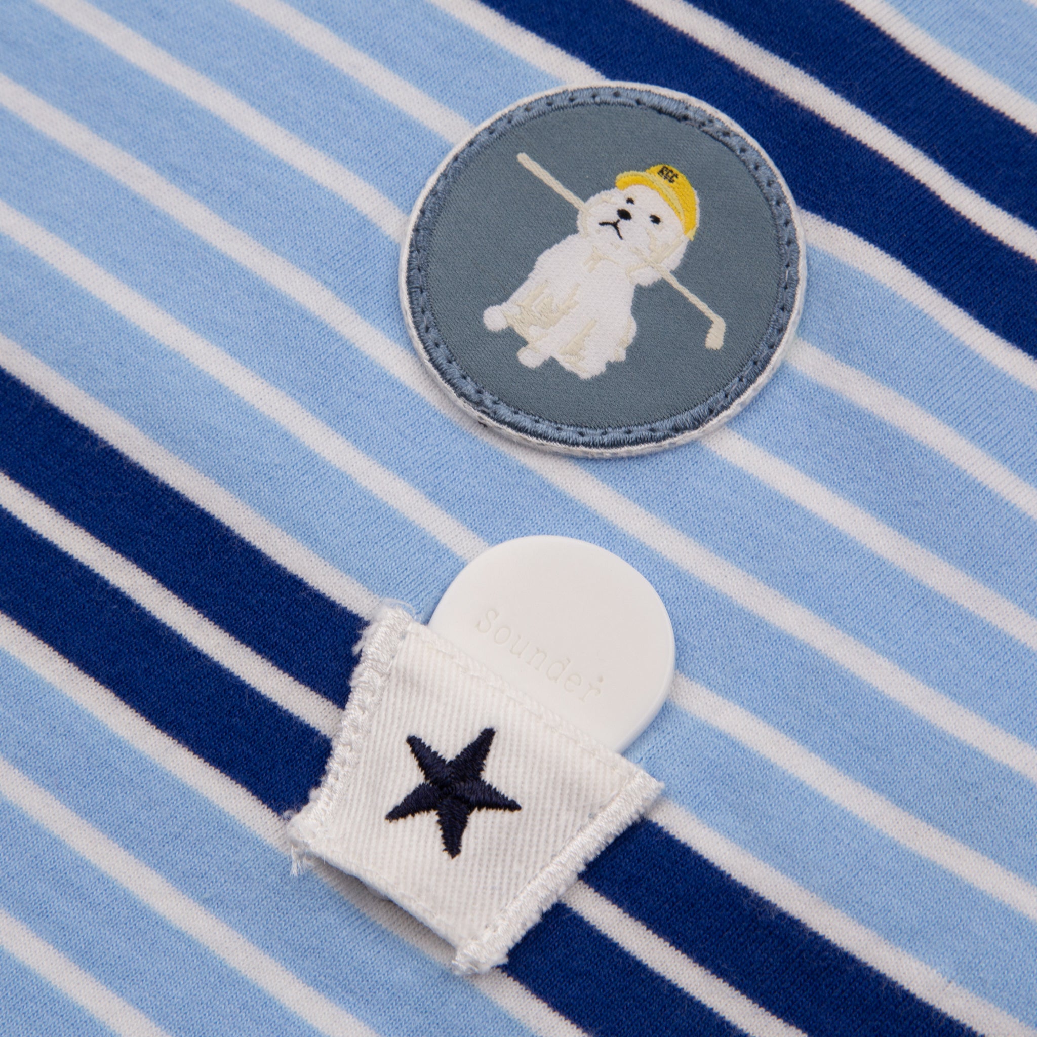 Sounder Golf | Sounder Golf | Clothing | Polos | Sounder x Random Golf Club Monterey Polo - Sky Blue and Indigo | T-Shirts & Shirts