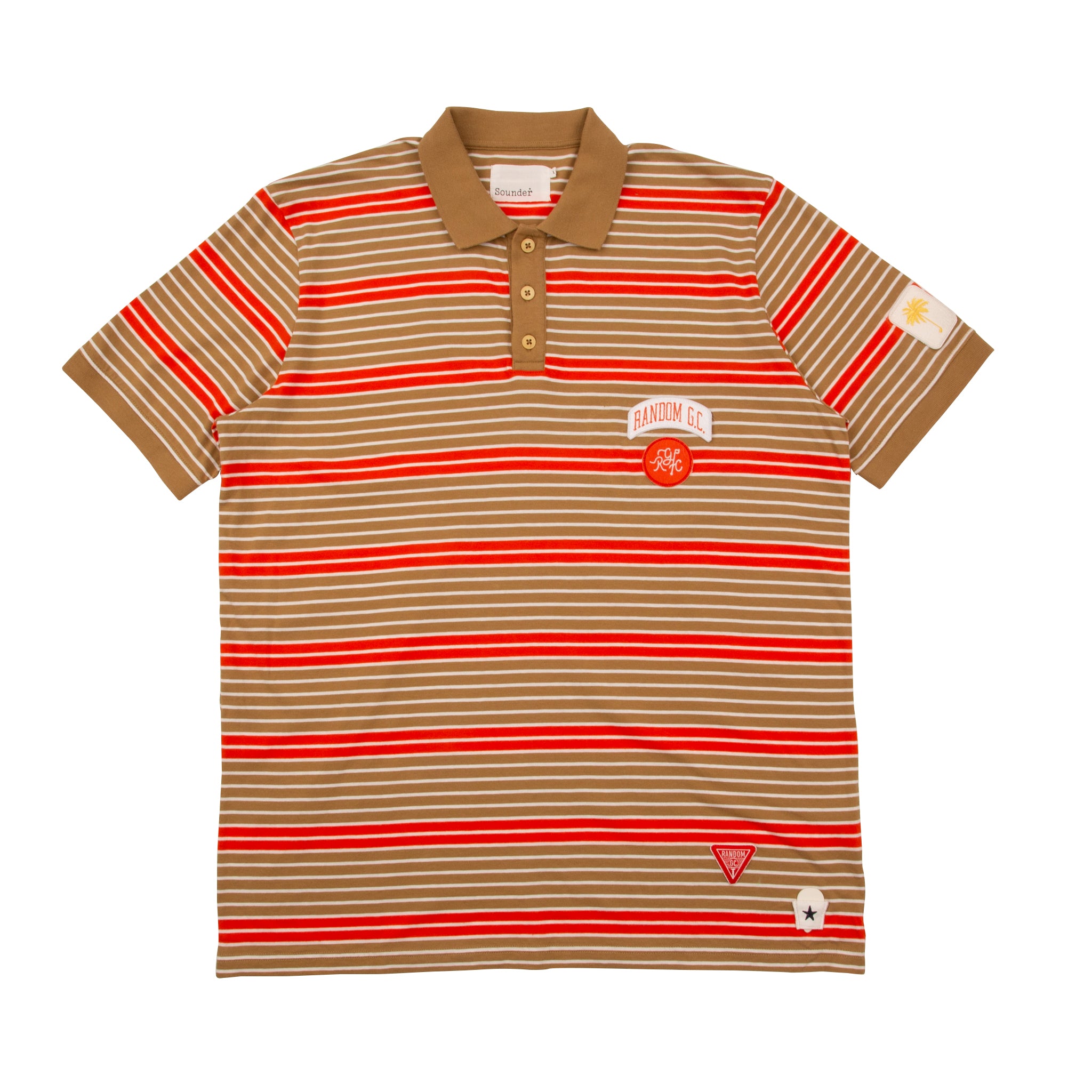 Sounder Golf | Sounder Golf | Clothing | Polos | Sounder x Random Golf Club Monterey Polo - Tan | T-Shirts & Shirts